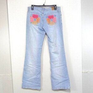 TYTE JEANS SIZE 7 LOW RISE FLARE JEANS LIGHT WASH